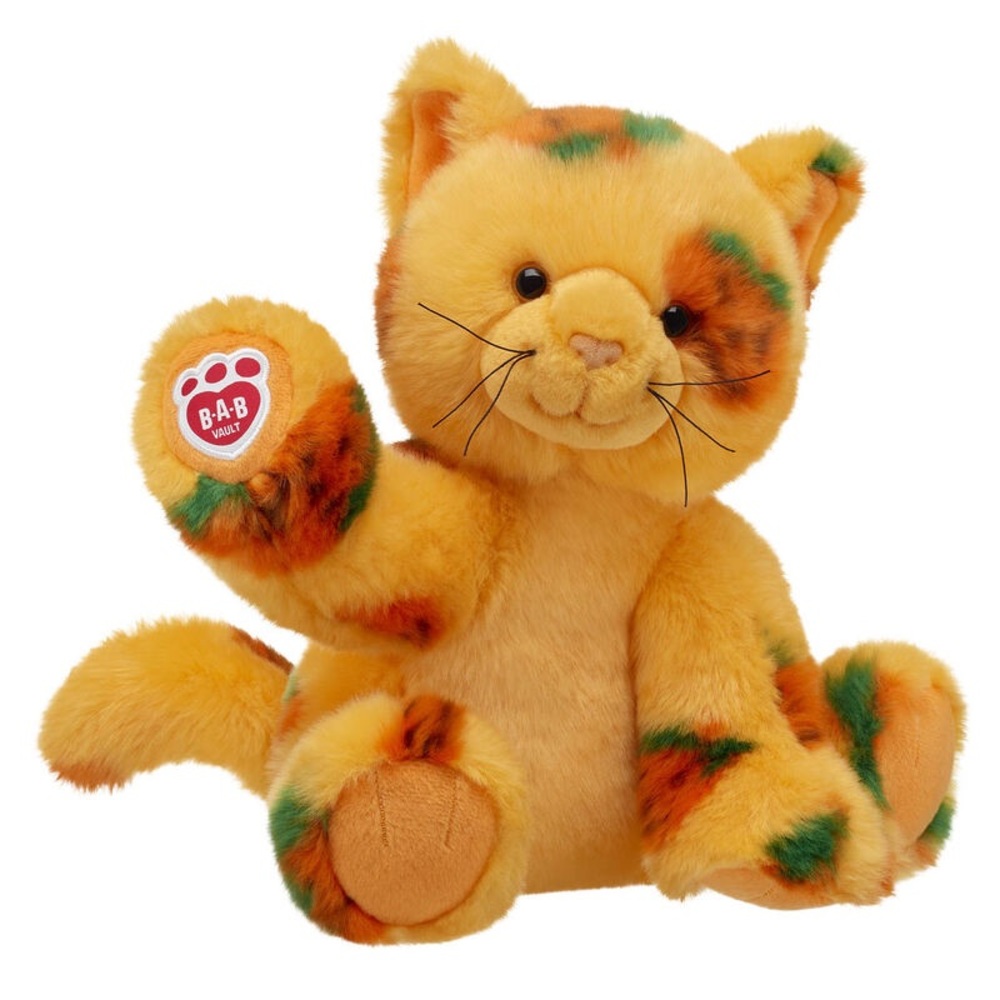 Build a bear Vault pumpkin Kitty - stuffed